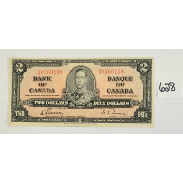 1937 CDN $2 BANKNOTE