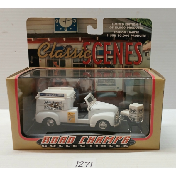 ROAD CHAMPS CLASSIC SCENES 1953 HERSHEY'S GOOD HUMOR TRUCK DIECAST MODEL