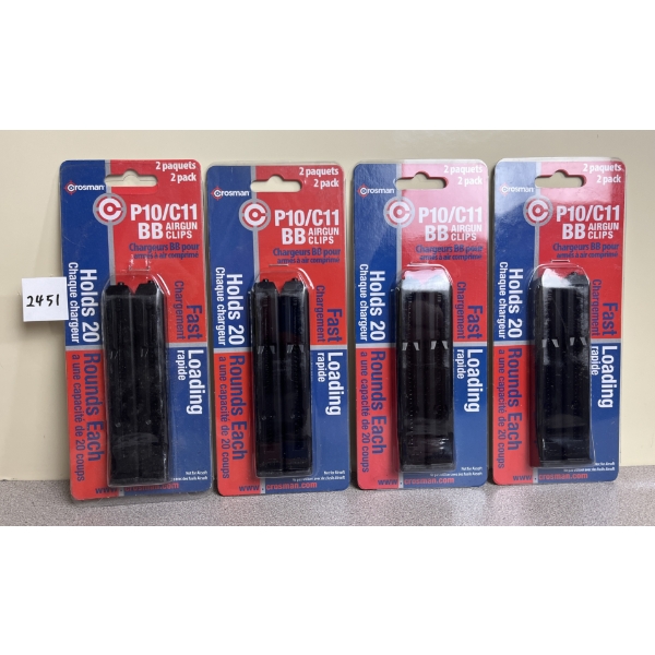 LOT OF 4 - CROSMAN P10 BB MAGAZINE 
