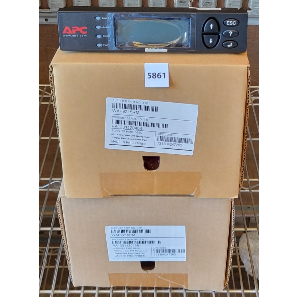 LOT OF 2 -  APC POWER VIEW UPS MANAGEMENT DISPLAY RACK MOUNT SPARE PART