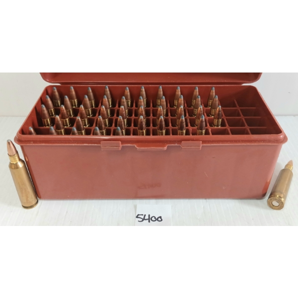 AMMO: 45X MIXED .22-250 - 55GR - PSP- RELOADS