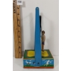 Image 3 : WYANDOTTE TOY MECHANICAL MAN ON THE "FLYING TRAPEZE"