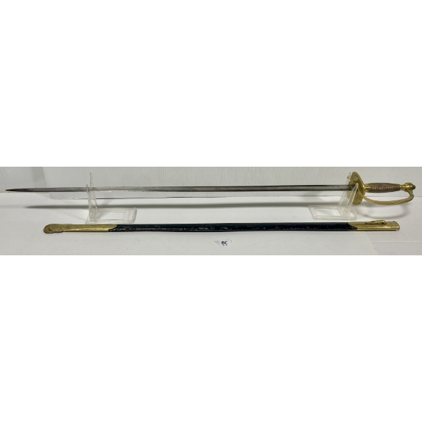 US 1863 CIVIL WAR NCO SWORD WITH SCABBARD