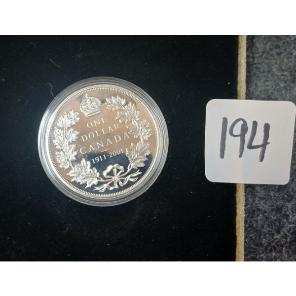 1911-2001 RCM PROOF SILVER DOLLAR