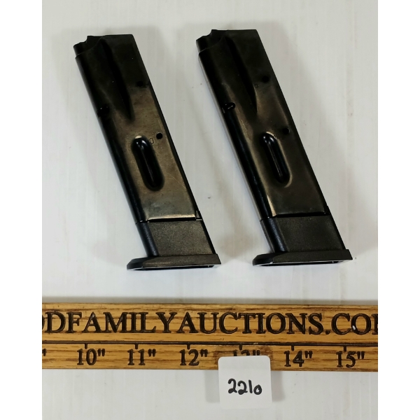 LOT OF 2 - UNKNOWN 9MM MAGAZINES - PAL REQ.