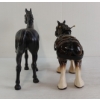 Image 5 : LOT OF 2 - CAST IRON & PORCELAIN HORSE FIGURINES