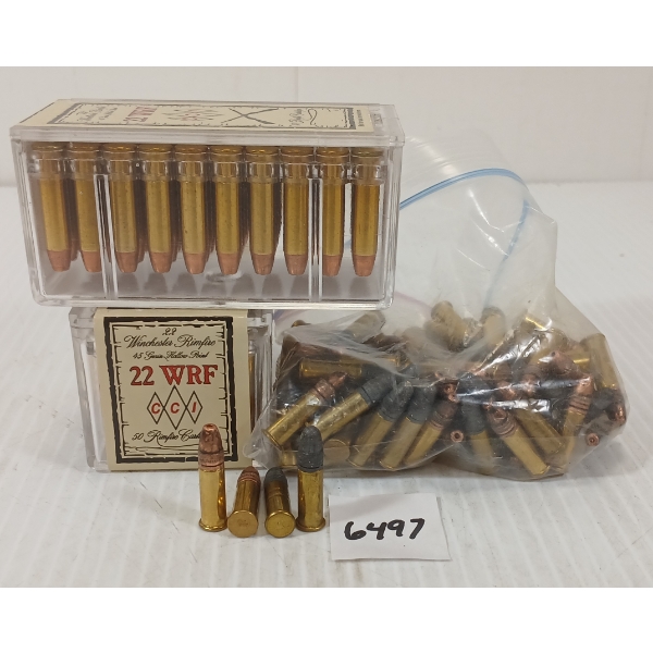 AMMO: APPROX 300X MIXED .22 WRF - 45GR - HP