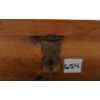 Image 3 : PINE DISPLAY CASE - GLASS TOP W/ FELT INTERIOR