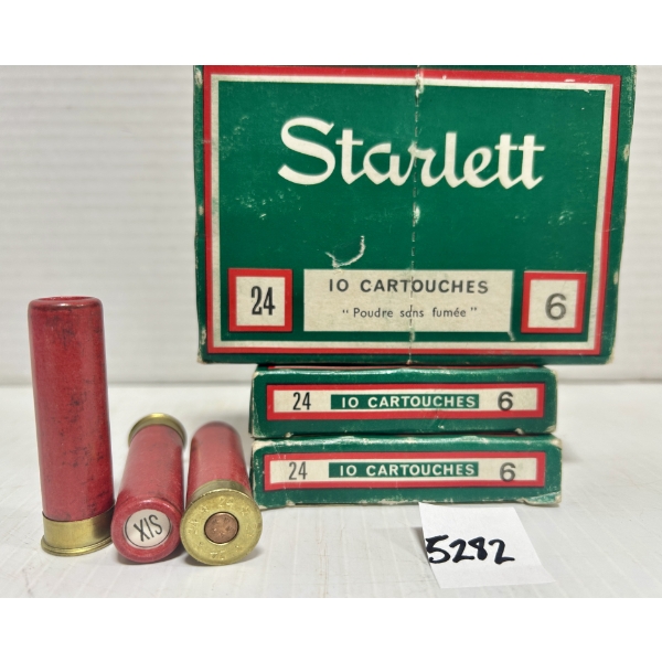 AMMO: 30X STARLETT 24 GA NO6