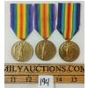 Image 1 : LOT OF 3 - WWI VICTORY MEDALS - ERASED