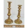 Image 3 : LOT OF 2 - BRASS CANDLESTICK HOLDERS