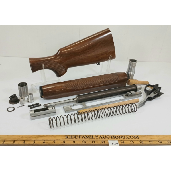 QTY OF FABARM AUTO 12GA GUN PARTS - FOREND, STOCK, ETC