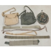 Image 1 : JOB LOT - CDN GAS MASK BAG, MISC WEB GEAR, FIELD SUN HAT, CARTRIDGE BELT, ETC