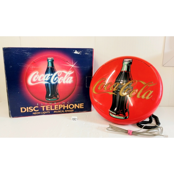 COCA-COLA LIGHT UP DISC TELEPHONE