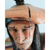 Image 3 : CARVED WOOD LOOK CIGAR STORE FIGURE - NATIVE AMERICAN TOBACO TRADE FIGURE