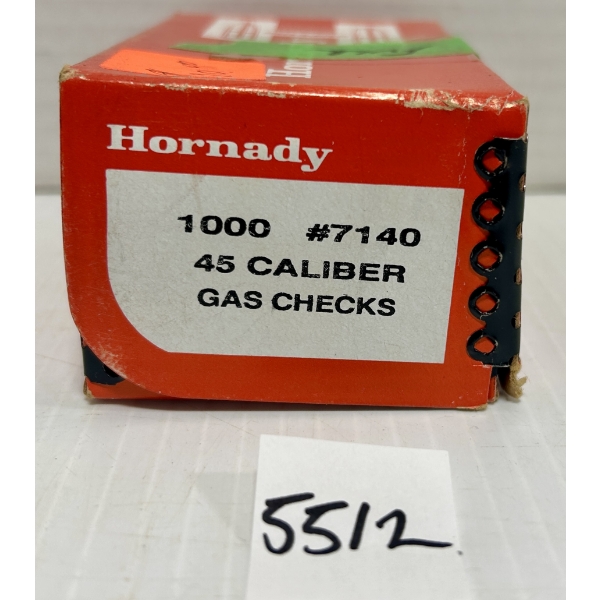 GAS CHECKS: 1000X HORNADY .45 CAL - SEALED
