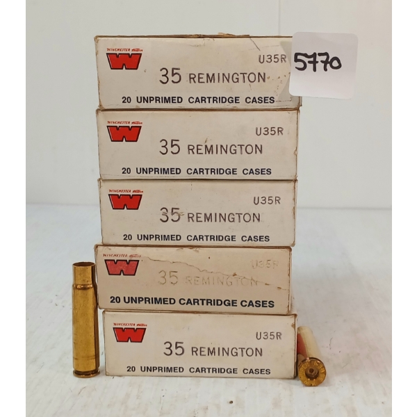 BRASS: 125X .35 REM - UNPRIMED 