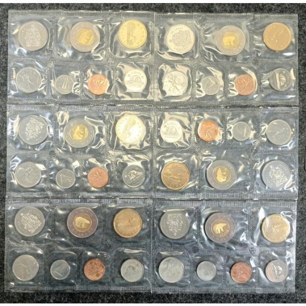 LOT OF 6 - 2002 CDN UNCIRCULATED PROOF SETS