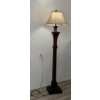 LEATHER STUDDED FLOOR LAMP