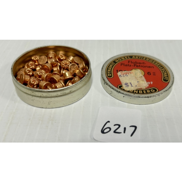 AMMO: APPROX 80X 6 MM FLOBERT BLANKS