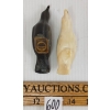 Image 8 : LOT OF 2 - BIRD FIGURES BY UNKNOWN ARTIST - STONE