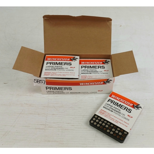 PRIMERS: 1000X WINCHESTER LARGE PISTOL PRIMERS - NO. WLP