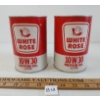 Image 1 : LOT OF 2 - WHITE ROSE 10W30 MOTOR OIL LITRE CANS