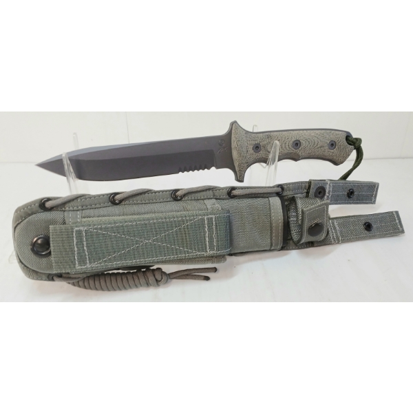 HARVEY SPEC-OPS GREEN BERET KNIFE W/ SHEATH