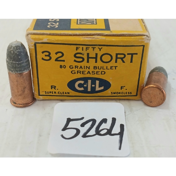 AMMO: 50X C.I.L. .32 SHORT - 80GR