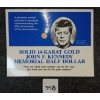 Image 1 :  1993 SOLID 14K GOLD JOHN F. KENNEDY MEMORIAL HALF DOLLAR