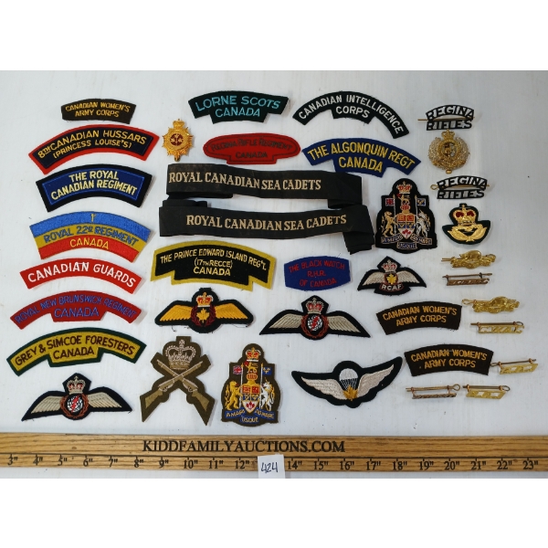 JOB LOT - CDN INSIGNIA - RIBBONS, BADGES, PATCHES, ETC