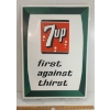 Image 1 : 7UP FIRST AGAINST THIRST SST SIGN