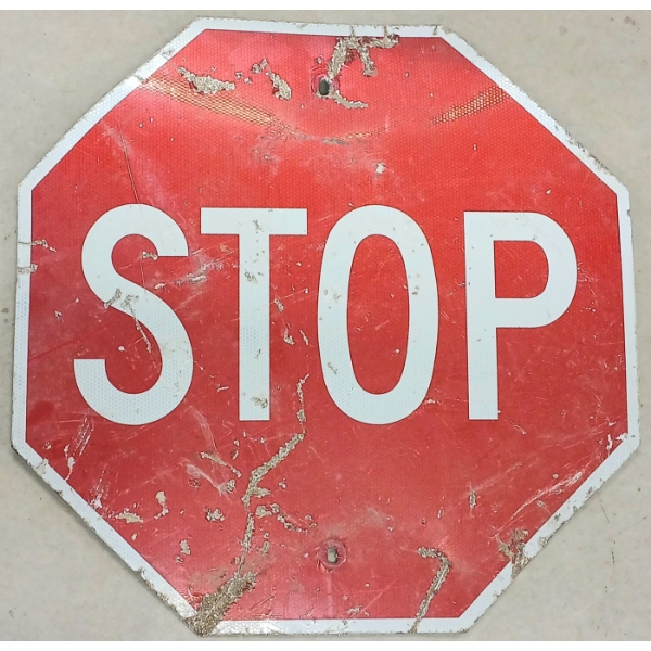STOP SIGN - SINGLE SIDED METAL