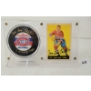 Image 1 : 1960 NHL MONTREAL CANADIENS JEAN GUY TALBOT HOCKEY CARD & PUCK W/ PLAQUE - SIGNED