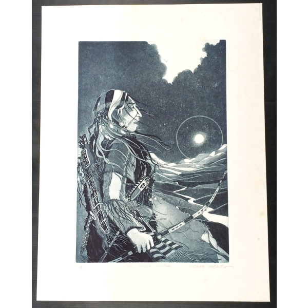 "THE FOURTH HUNTER" BY MICHAEL ROBINSON (1948-2010) - ETCHING