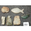 Image 1 : LOT OF 6 - JADE PCS & PENDANTS