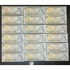 Image 1 : LOT OF 18 - 1973 CDN $1 BANKNOTES - INCL SEQUENTIAL SETS