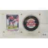 Image 1 : 1981 NHL MONTREAL CANADIENS LARRY ROBINSON HOCKEY CARD & PUCK W/ PLAQUE - SIGNED