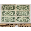 Image 2 : LOT OF 6 - U.S. $2 BANKNOTES - INCL 1953 & 1963