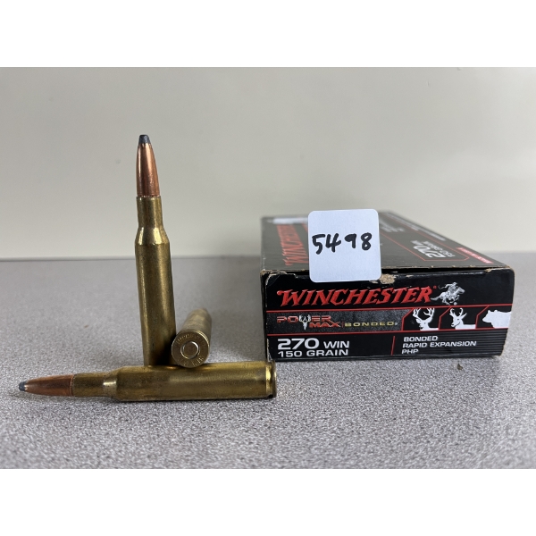 AMMO: 20X WINCHESTER .270 WIN 150 GR. POWERMAX BONDED