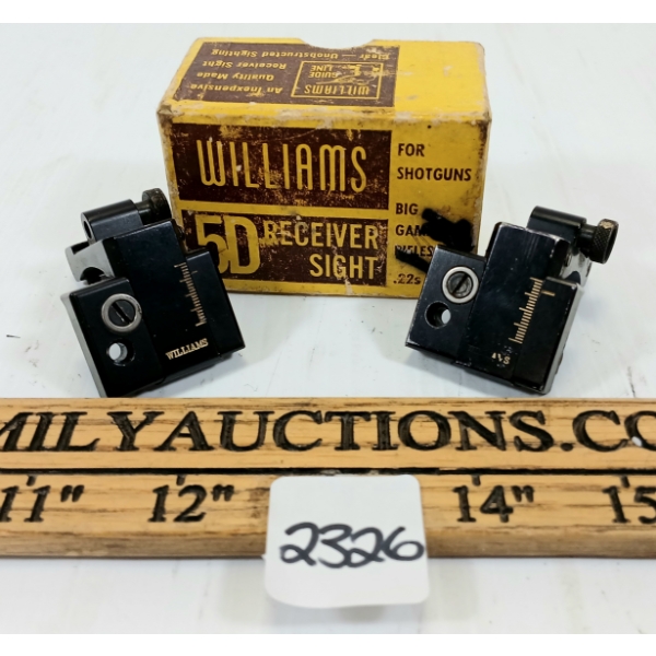 LOT OF 2 - WILLIAMS RECEIVER SIGHTS 