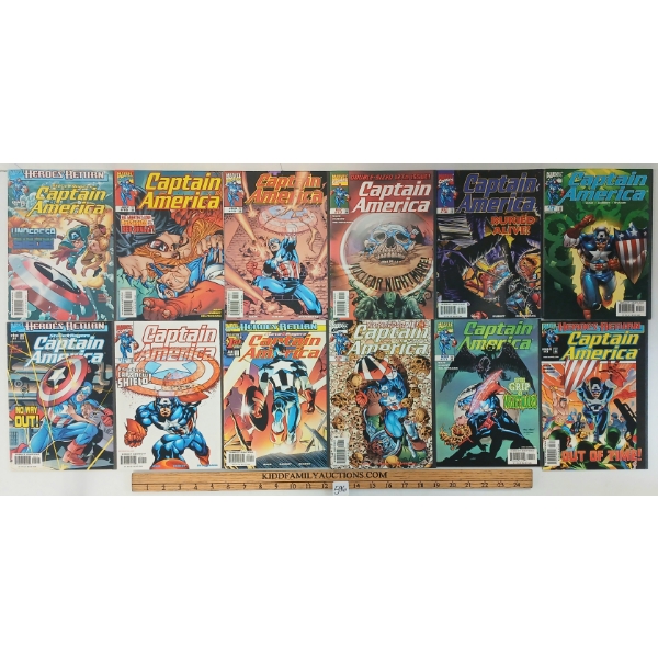 LOT OF 12 - MARVEL CAPTAIN AMERICA COMIC BOOKS