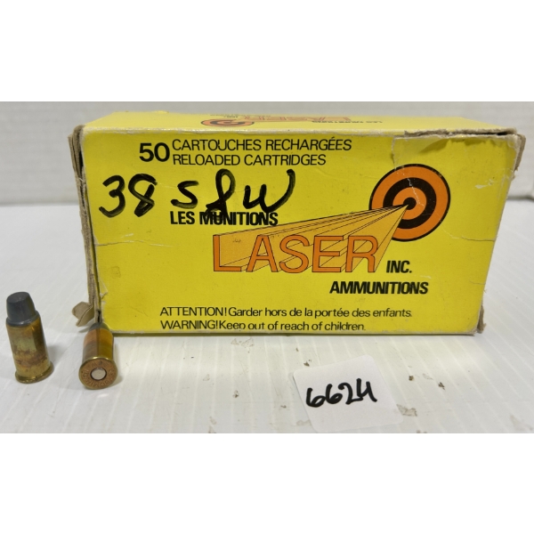 AMMO: 50X .38 S&W - LSWC