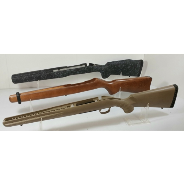LOT OF 3 - RUGER AMERICAN, REMINGTON 700 LONG ACTION & RUGER 10/22 STOCKS