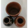 Image 6 : LOT OF 3 - STONEWARE SALT GAZE PLANTER & CROCKS