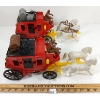 Image 2 : LOT OF 2 - DAVY CROCKETT STAGE COACHES W/ ACCESS