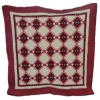 Image 2 : MENNONITE HANDMADE KING SIZE QUILT - SAWTOOTH STAR PATTERN - AS NEW