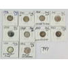 Image 1 : LOT OF 10 - 1936-1954 CDN 10 CENT SILVER COINS