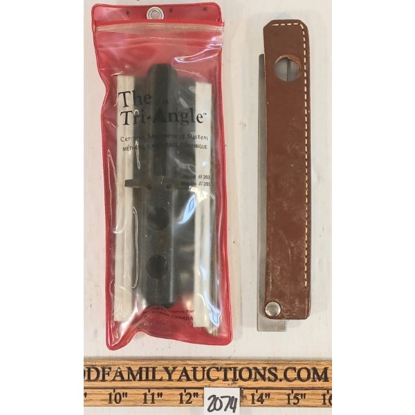 LOT OF 2 - GERBER BLADE SHARPENER & TRI-ANGLE CERAMIC SHARPENING SYSTEM