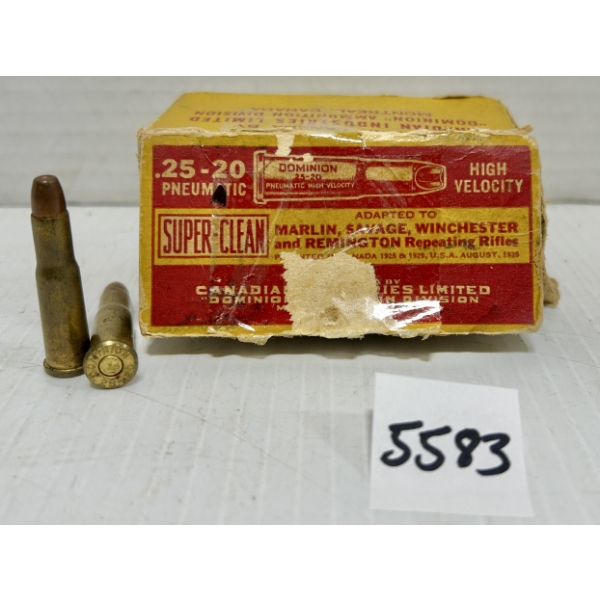 AMMO: 10X CIL .25-20 WIN 60GR. 
